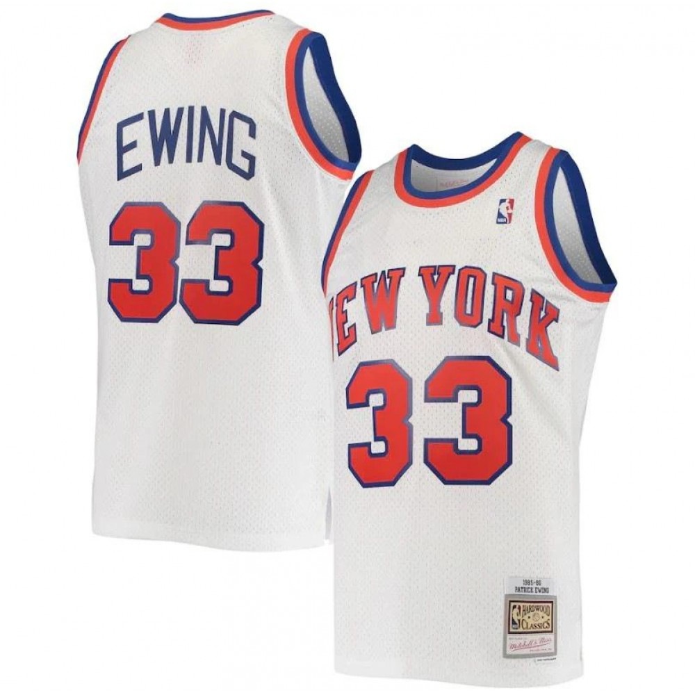 Patrick Ewing New York Knicks White 1985-86 Hardwood Classics Swingman Jersey-Pro Kit Vault | Brand New 26/27 Sports Jerseys
